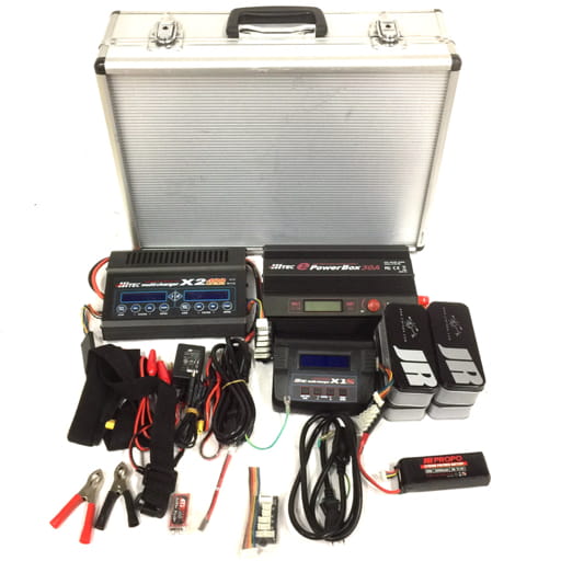 HiTEC ハイテック multicharger X2 400 Ver2.0 X1 AC PLUS 充放電器 現状品 説明書 ハードケース 等 付属